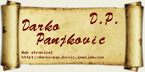 Darko Panjković vizit kartica
